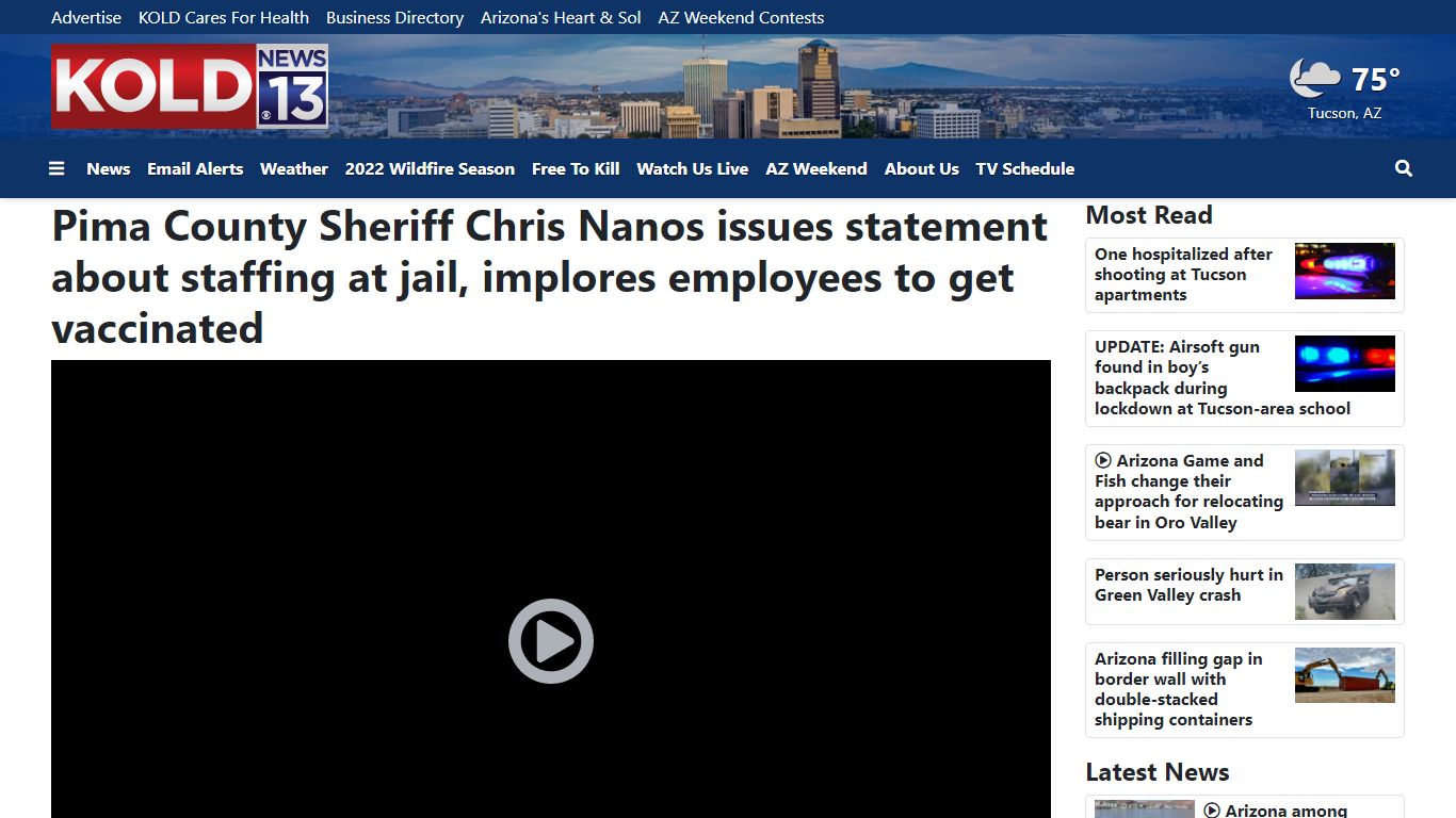 Pima County Sheriff Chris Nanos issues statement about ...